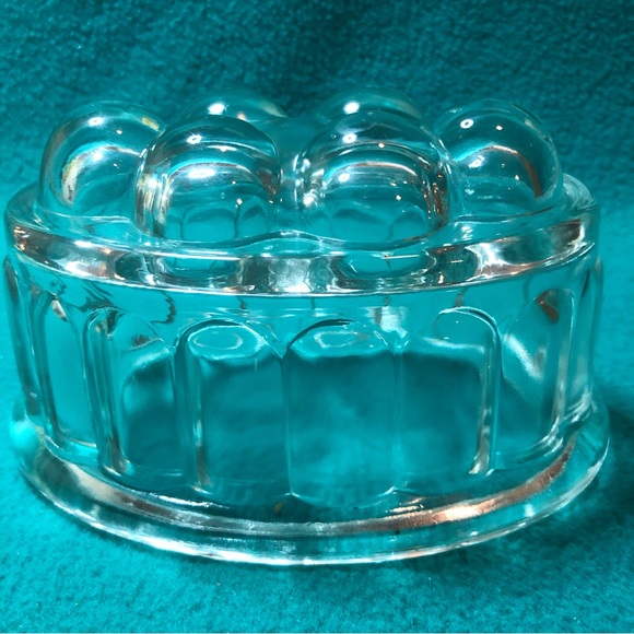 Kitchen Vintage Clear Glass Jello Mold Poshmark